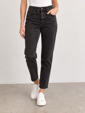 Old Navy O.G. Straight High-Rise Black Jeans Size 12 Tall